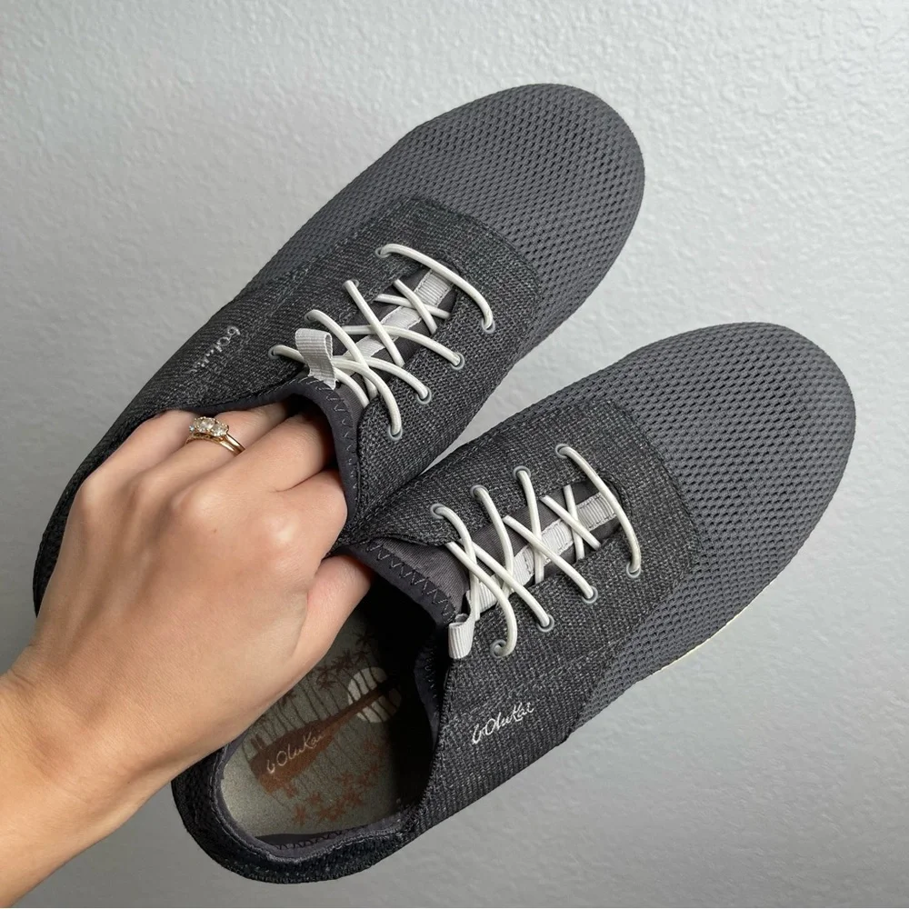 OluKai Women's Gray‎ Sneakers Waialua Lace Pavement Size 10